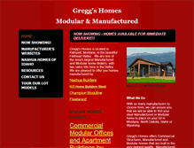 Tablet Screenshot of greggshomes.biz